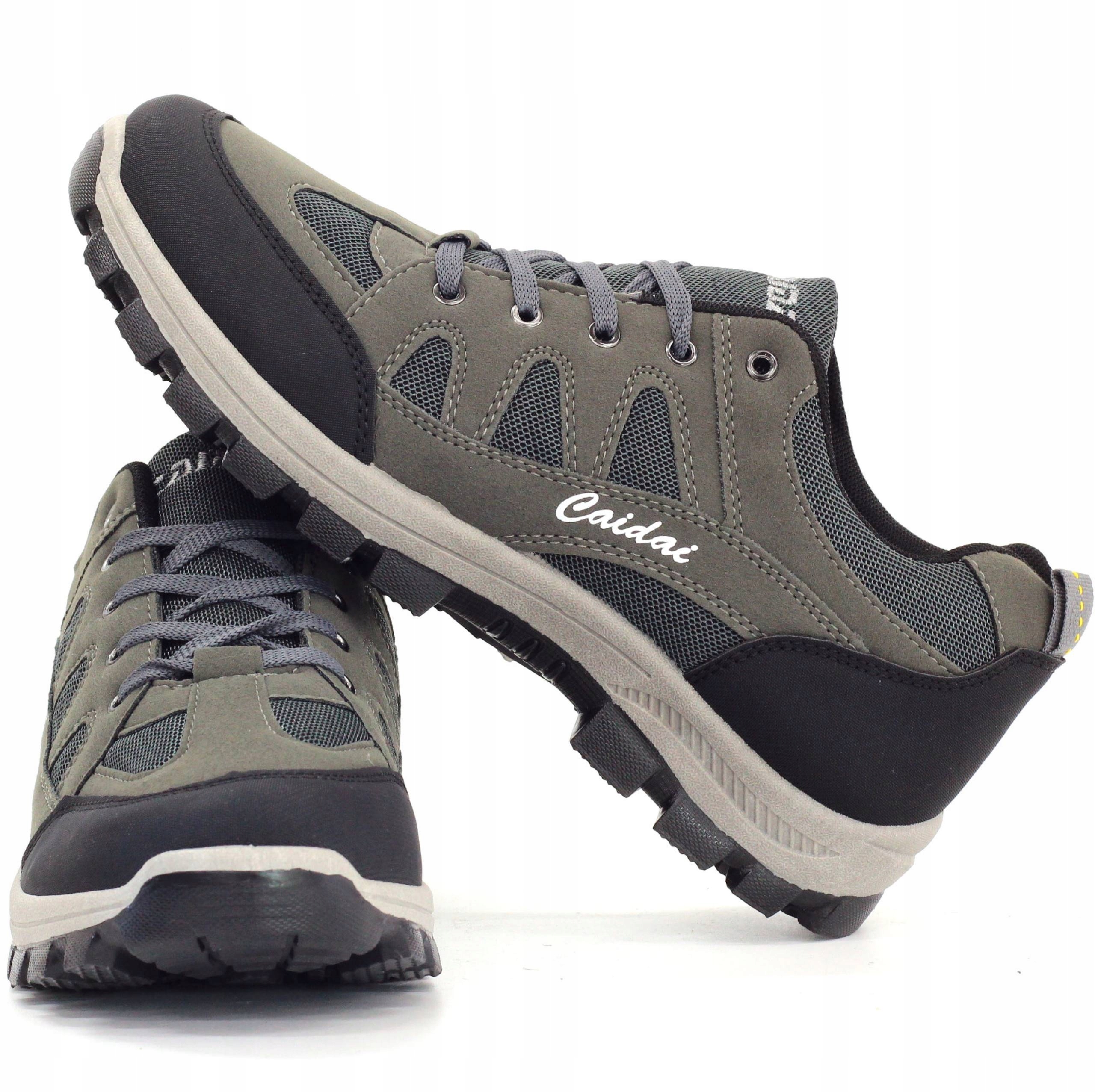 Pánské Boty Polobotky šněrovací kožená stélka Obuv Spor Tenisky Caida 42