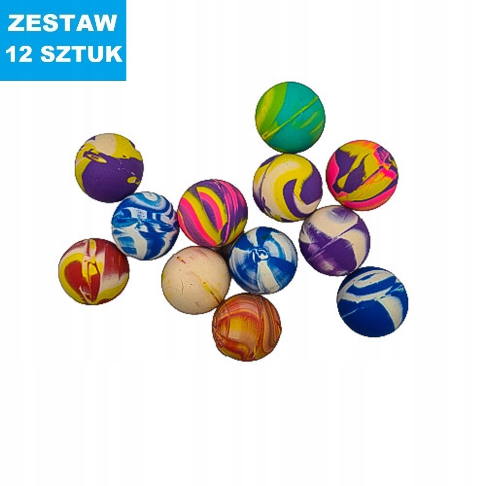 

Piłeczki Kauczukowe "kisiel" 12 szt.