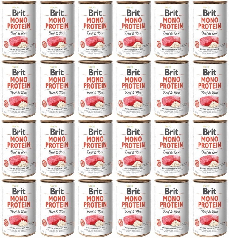 Brit Mono Protein Beef & Rice 24 x 400 g