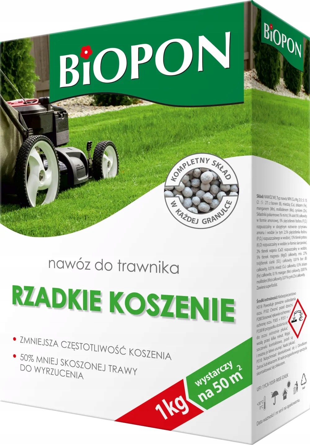 

Biopon Nawóz do trawnika rzadkie koszenie, 1 kg