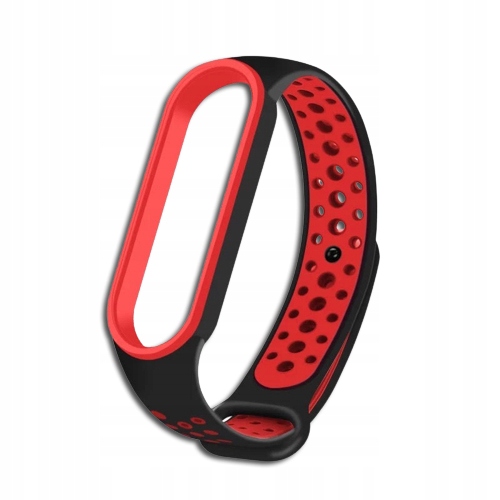 

Pasek Perforowany Do MI Band 5/6 Black Red