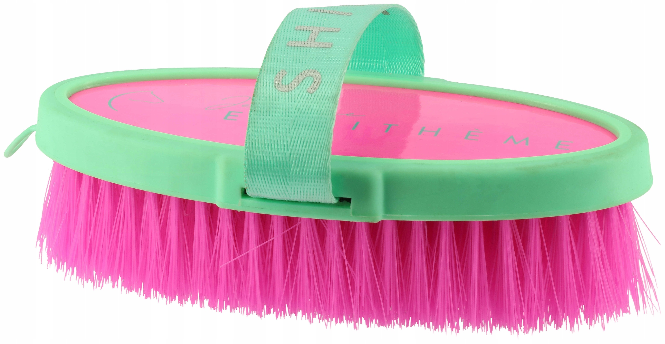 Equitheme Szczotka miękka I love you neon pink
