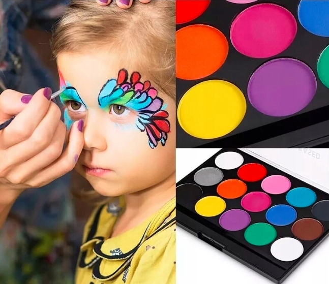 FARBY DO MALOWANIA TWARZY CIAŁA BUZI 15 szt NEW MODEL! EAN (GTIN) 5907691106538