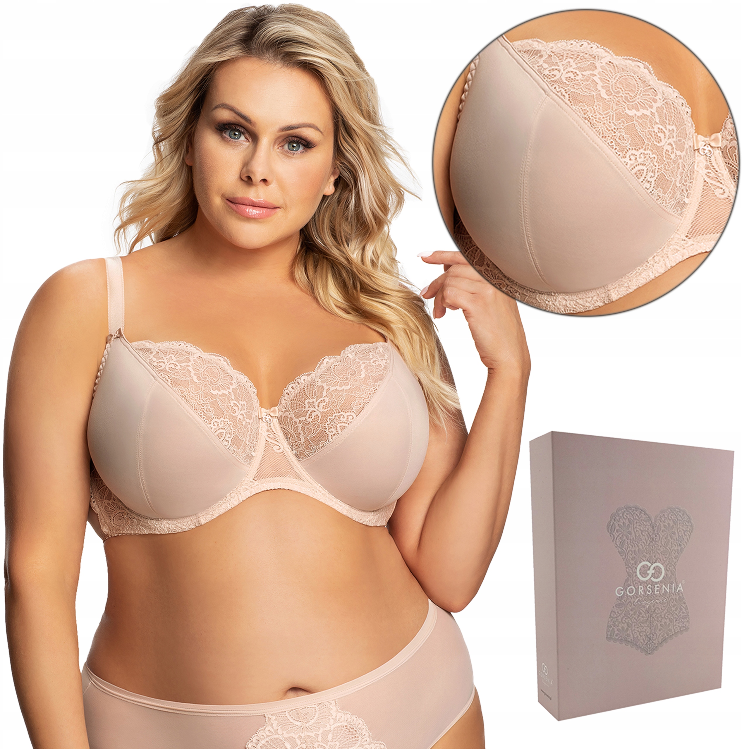 

Biustonosz miękki Gorsenia K710 Annette, Beż, 105E