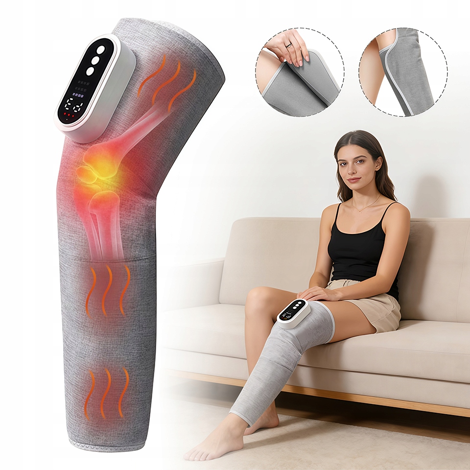 Masażer Ciśnieniowy Nóg Łydek Do Łagodzenia Bólu Drenaż Limfatyczny Mocny