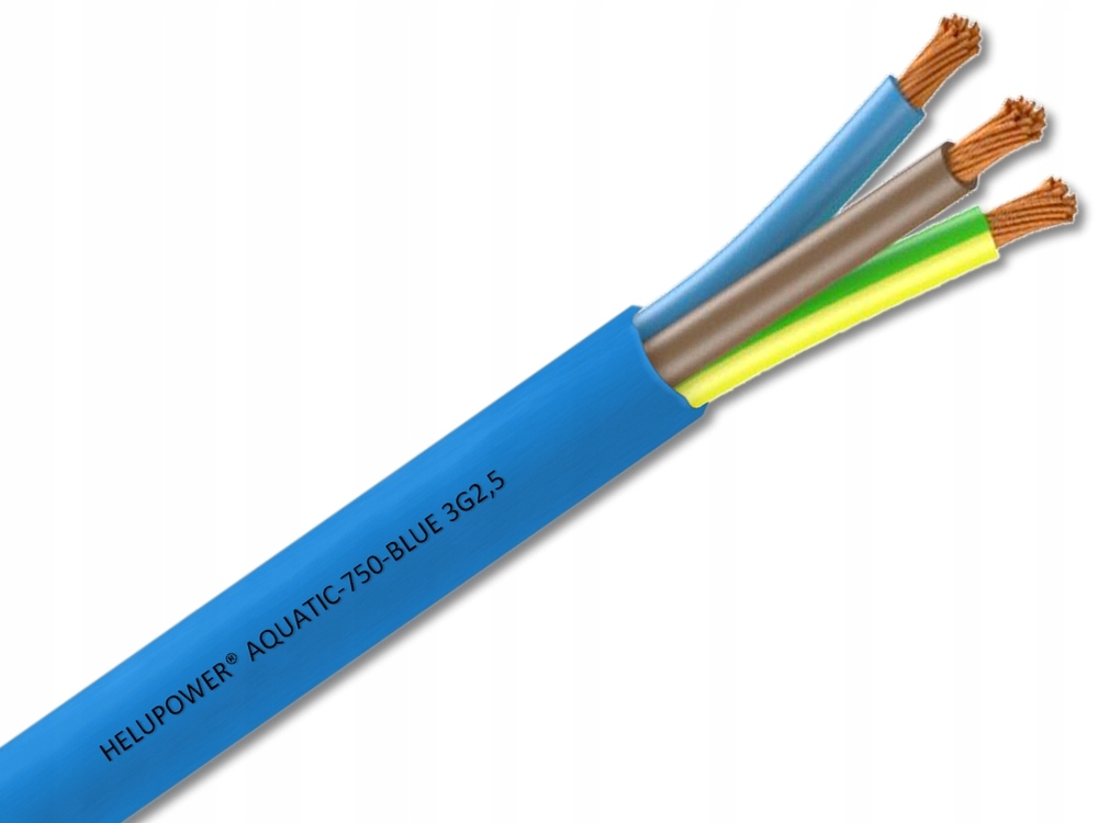Kabel pro ponorná čerpadla Helupower Aquatic 3x2,5 pitná voda 25 m