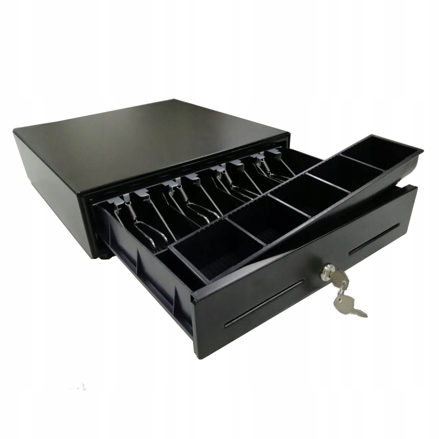 SZUFLADA KASOWA NA PIENIĄDZE ORGANIZER 4 I 5 PRZEGRÓD NAPIĘCIE 24V RJ12 Długość (cm) 34.8 cm