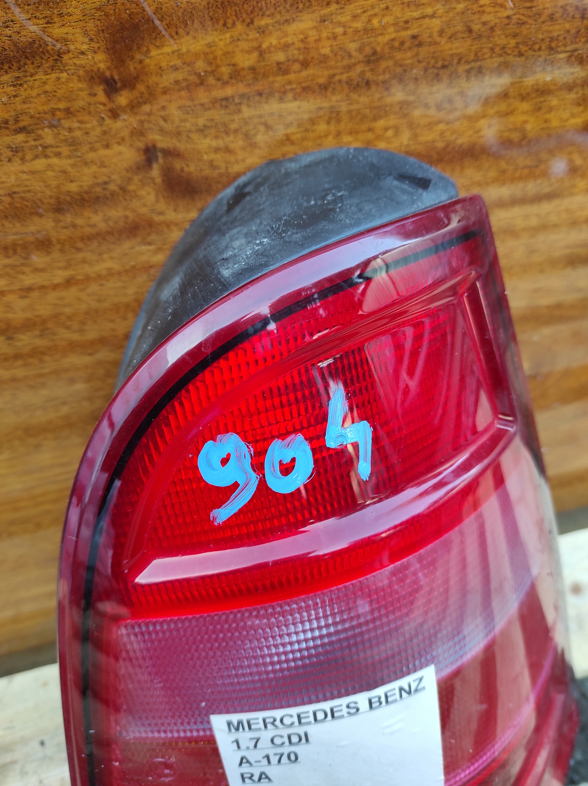 light right rear part right rear Mercedes A170