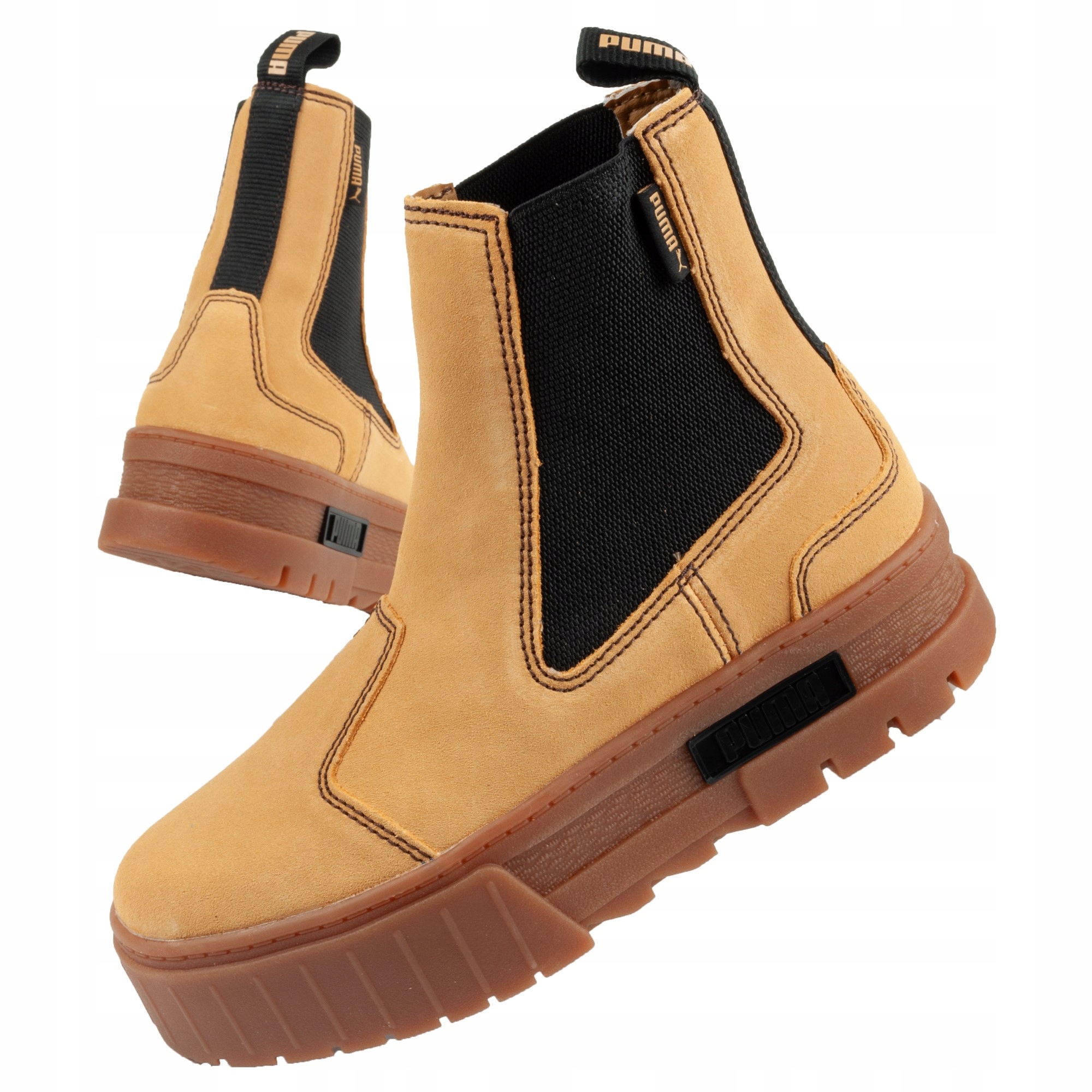 Dámské boty Puma Mayze Chelsea kotníkové boty vel. 36 z přírodní kůže na platformě