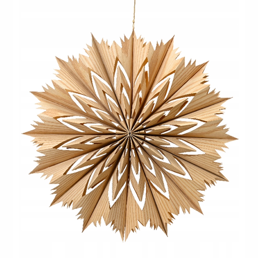 Papírová Hvězdička Fsc 100% ekologický vánoční přívěsek Vánoční Koule