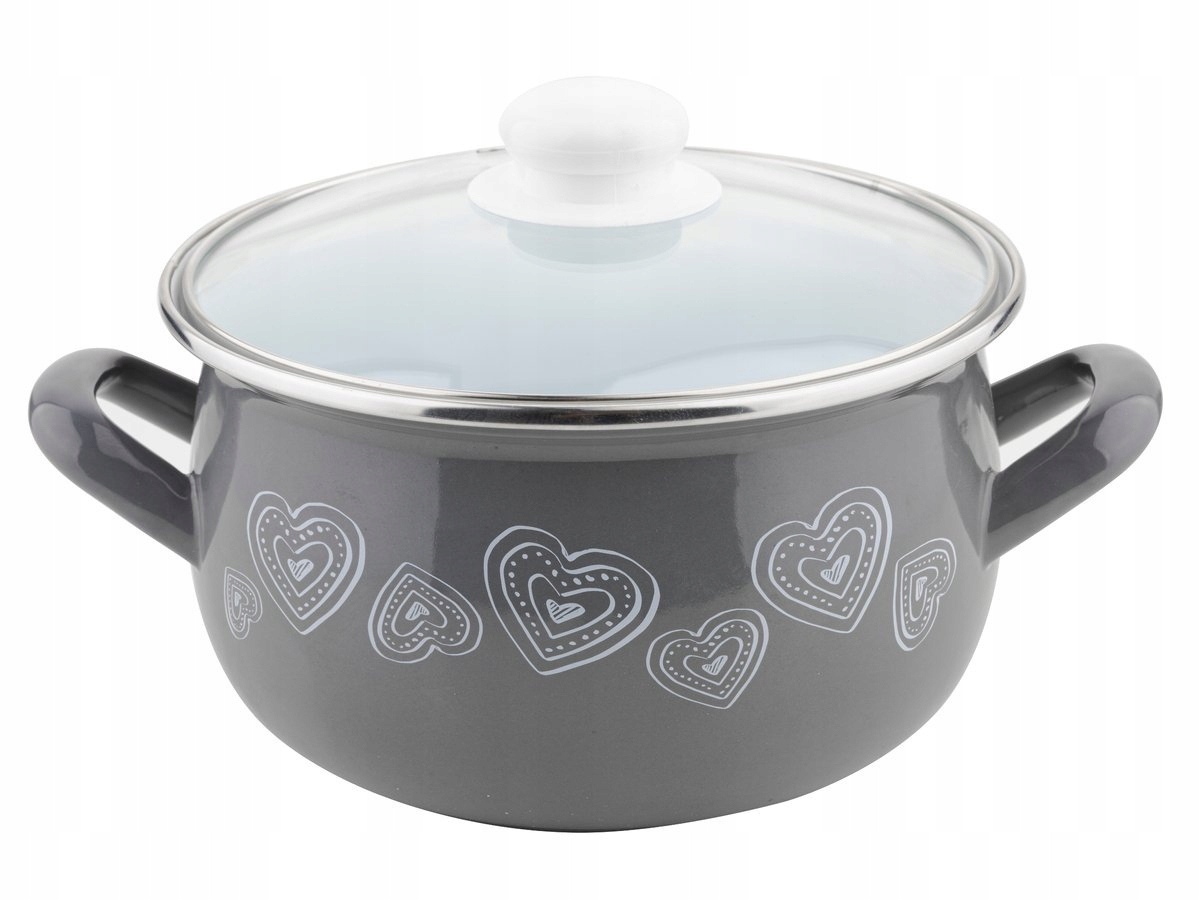 

Garnek Emaliowany Z Pokrywką Merrylove 20 cm 4,2 l