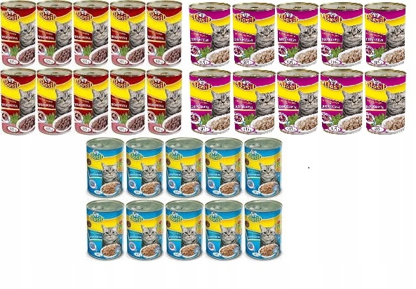 Krmivo Basil 415 g pro kočky mix chutí 30ks konzerva