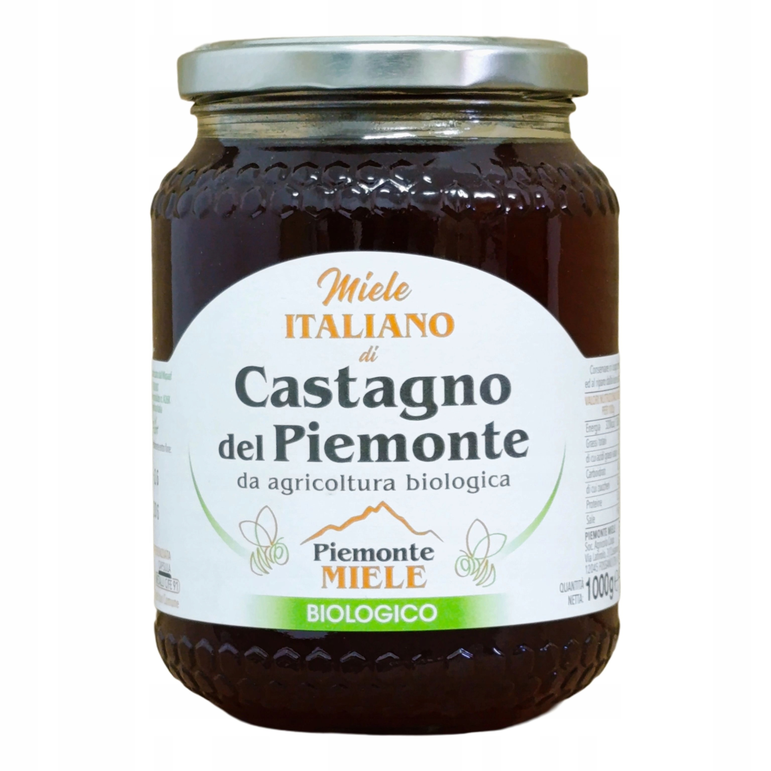 Miód kasztanowy z Piemontu włoski Bio 1kg
