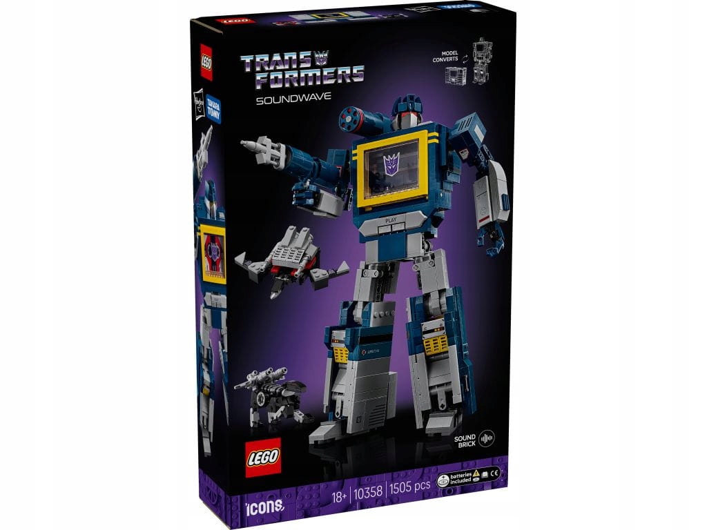 Lego 10358 Ikony Transformers: Soundwave