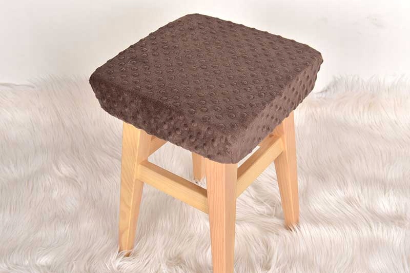 Kwadratowy POKROWIEC na stołek 30×30 MINKY brązowy Kod producenta 8