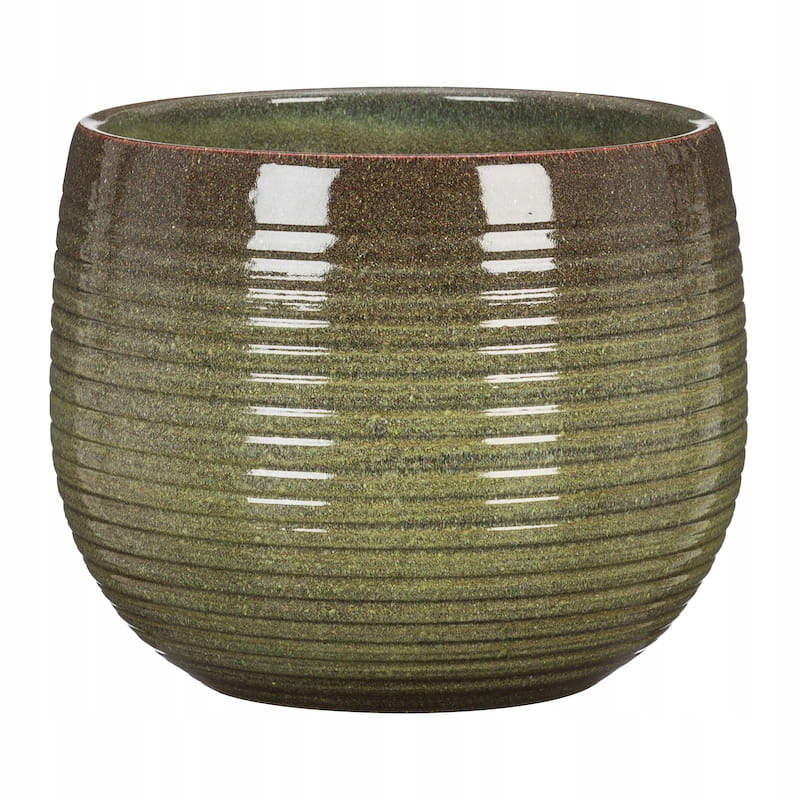 

Zielona osłonka doniczka ceramiczna Scheurich 18