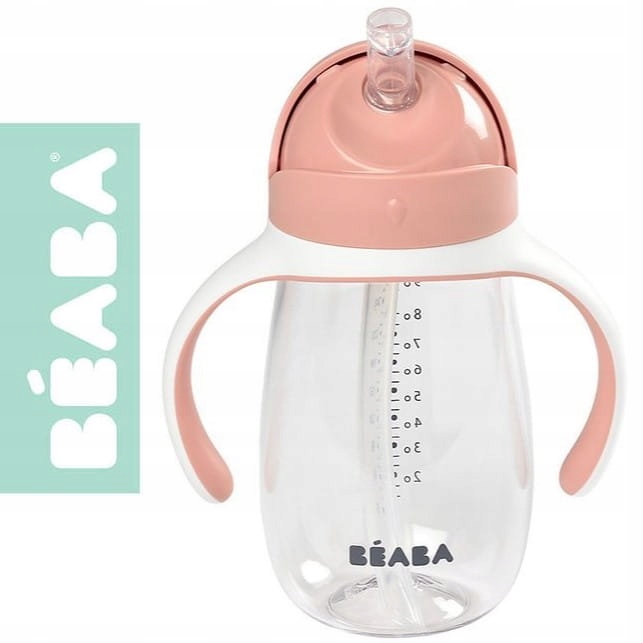 BUTELKA KUBEK NIEKAPEK ze Słomką 300 ml Beaba 8m+ Marka Beaba