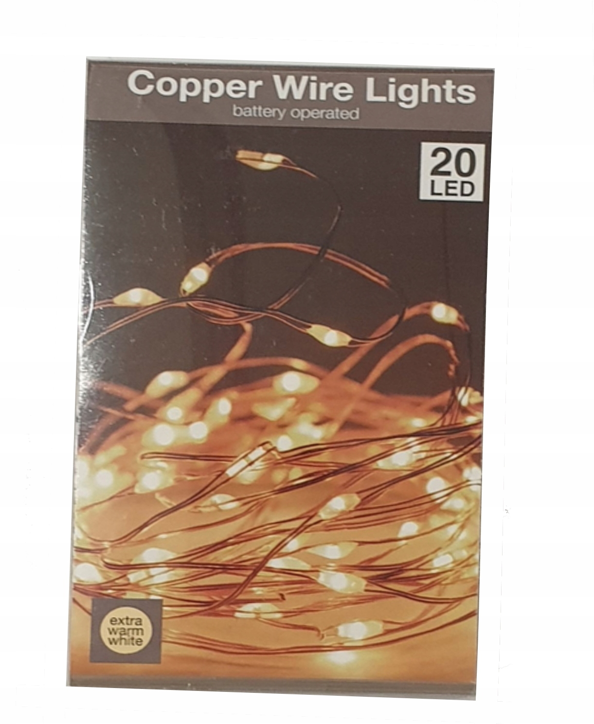 

Lampki 20 Led Krople Na Miedzianym Druciku