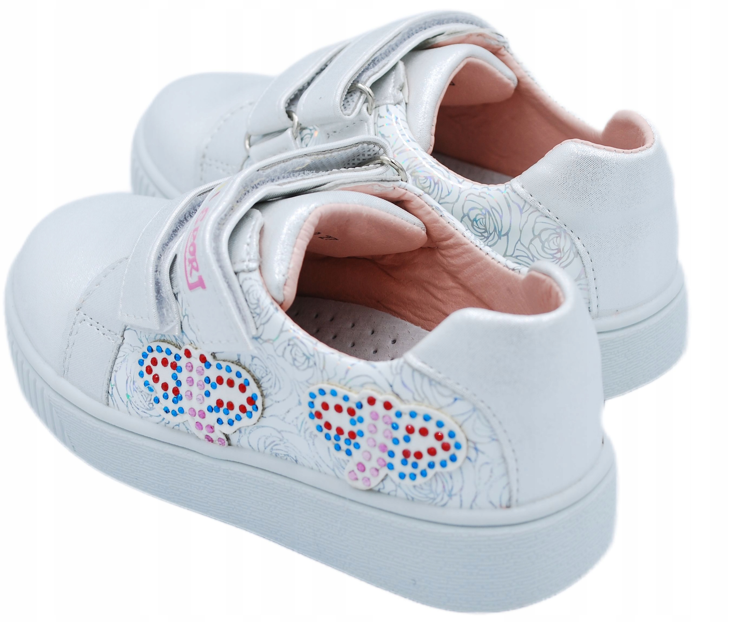 OZDOBNE trzewiki, półbuty na rzepy r.32 / 20,5cm Płeć dziewczynki