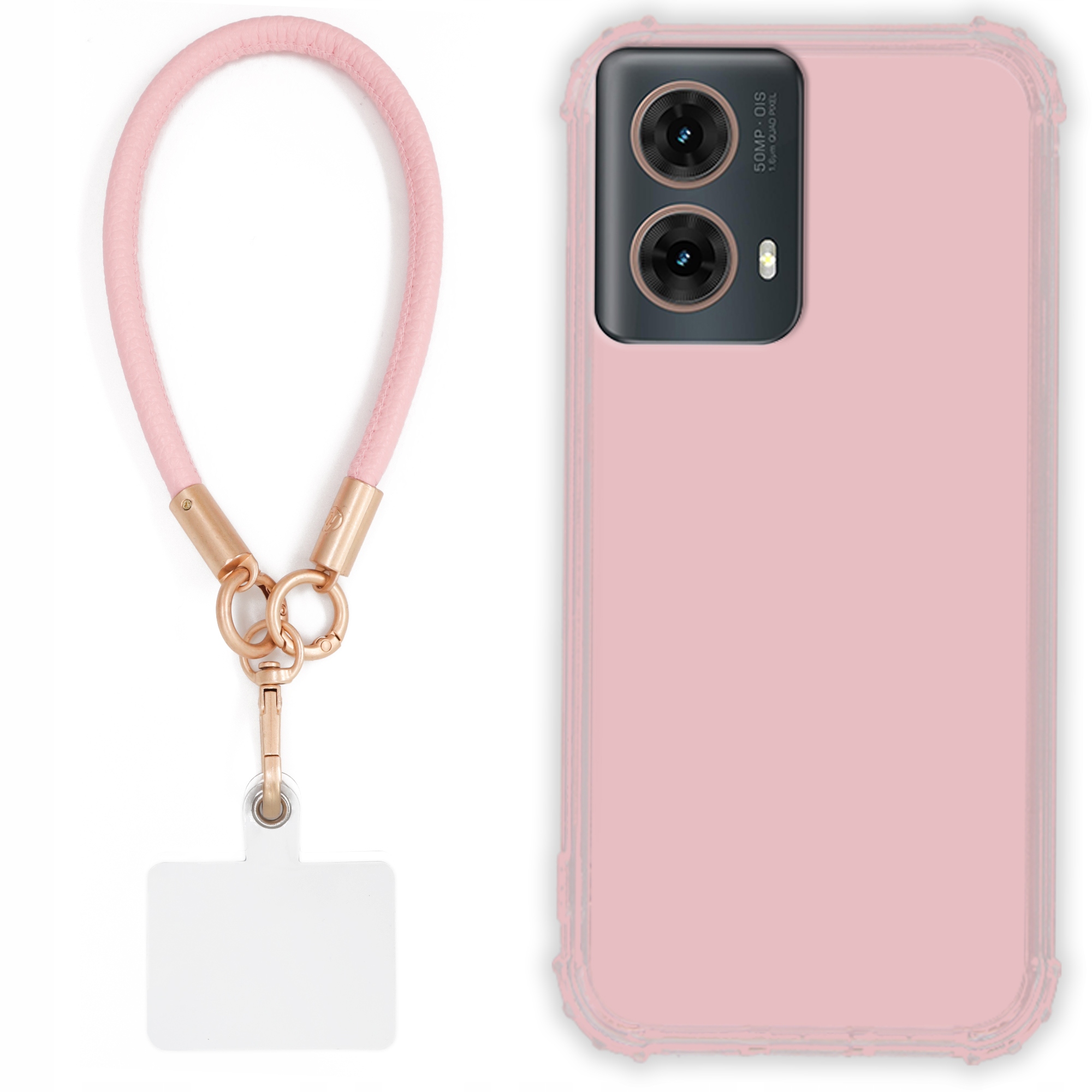 Puzdro Pre Motorola G85 Case Antishock Pinky Ružové Vodítko Sada Odolné Tpu