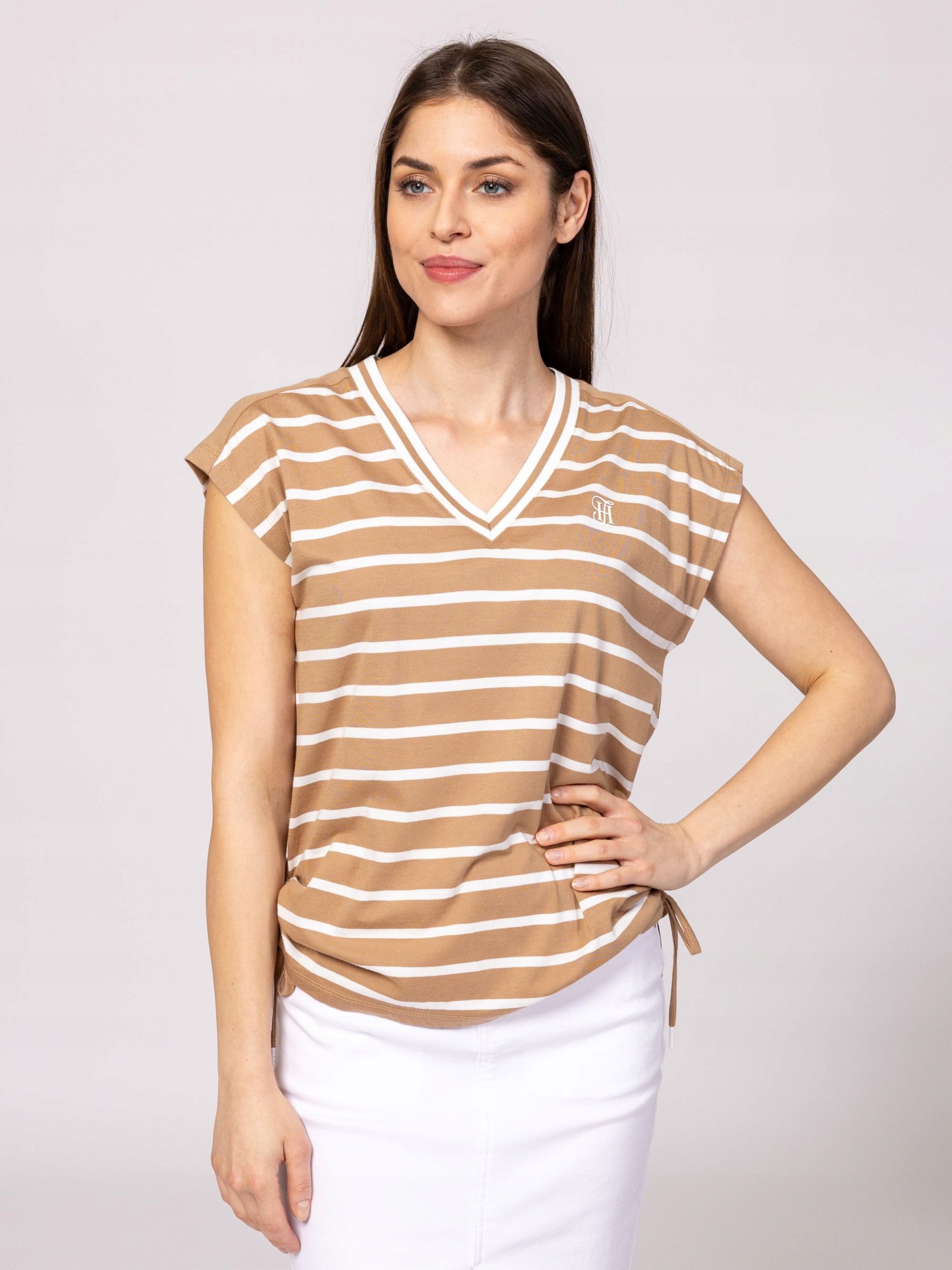 Heavy Tools Dámské Tričko Tričko MALKYS25 Karamelová Caramel Velikost Xs