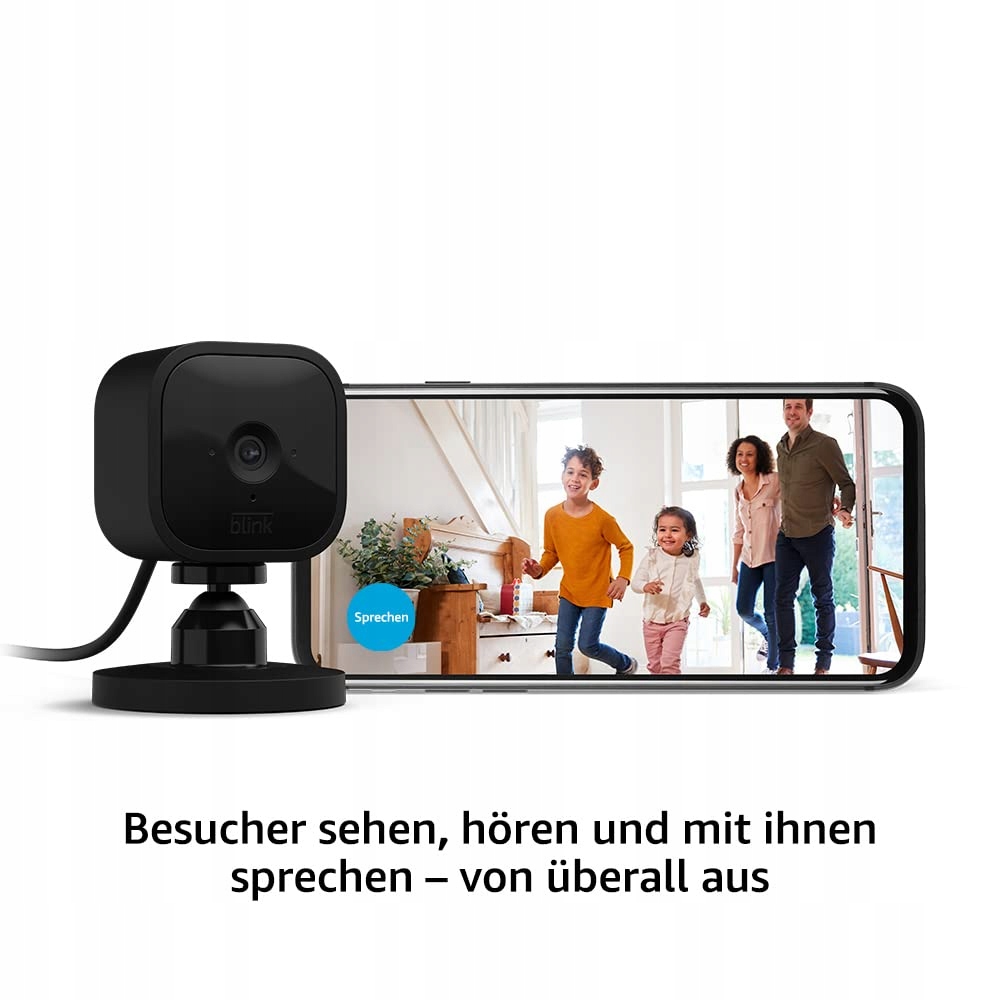 BLINK Mini Kamera Wewnętrzna Full HD 1080p Z Alexa Czarna 2 Sztuki — miniatura 2