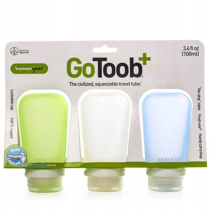 

Zestaw 3 buteleczek podróżnych Humangear 3-Pack L