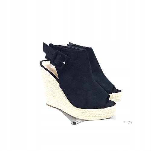 

Sandały Na Koturnie Espadryle Eco Zamsz L312