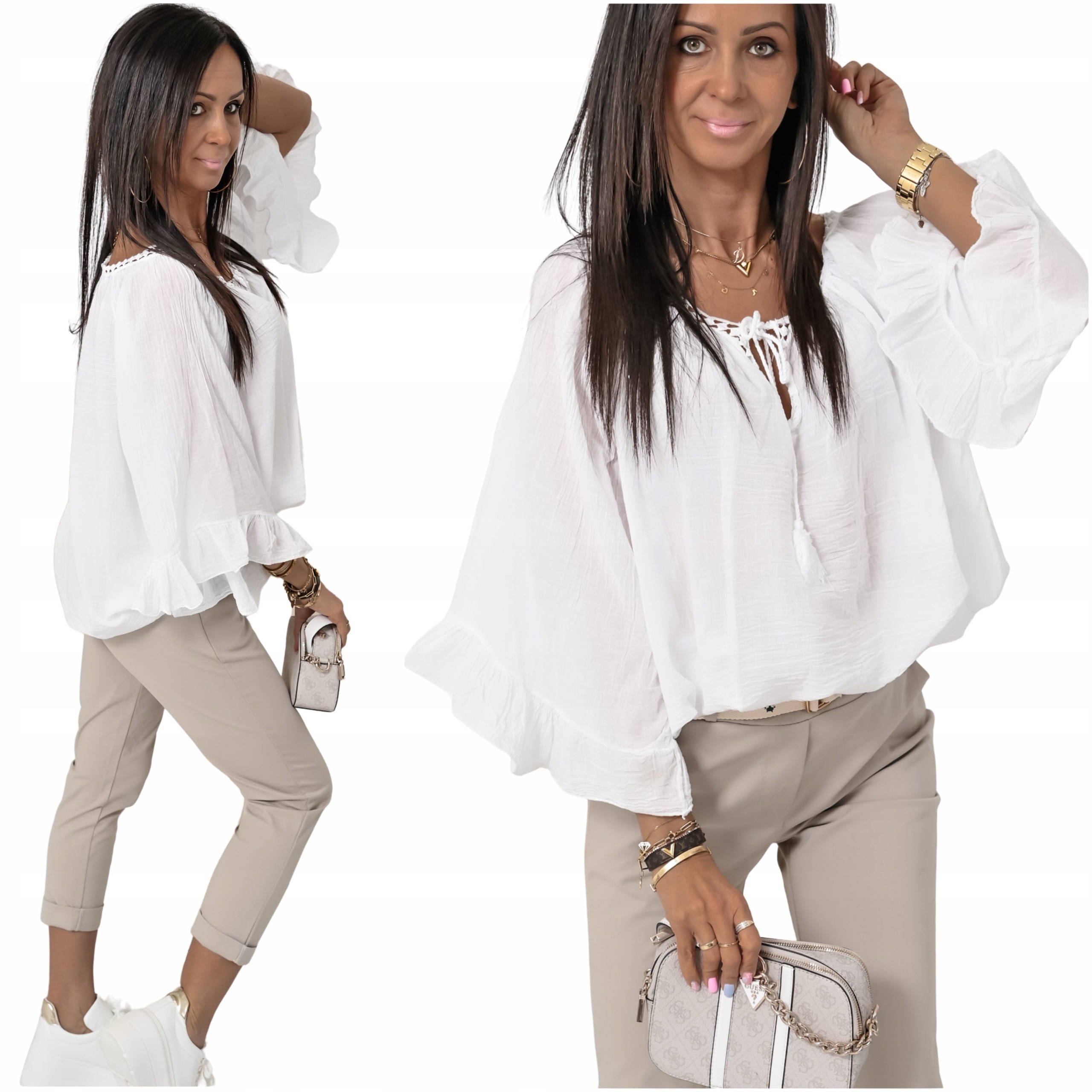 Stylowa Letnia Bluzka Boho Style Tina! WZ.1