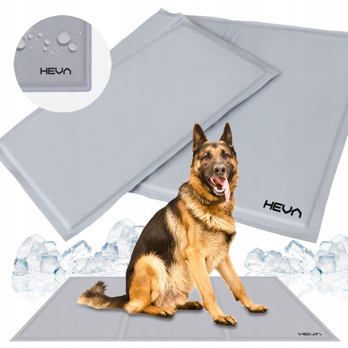 Mata chłodząca duża dla psa kota wodoodporna żelowa legowisko XXL 110x70 cm