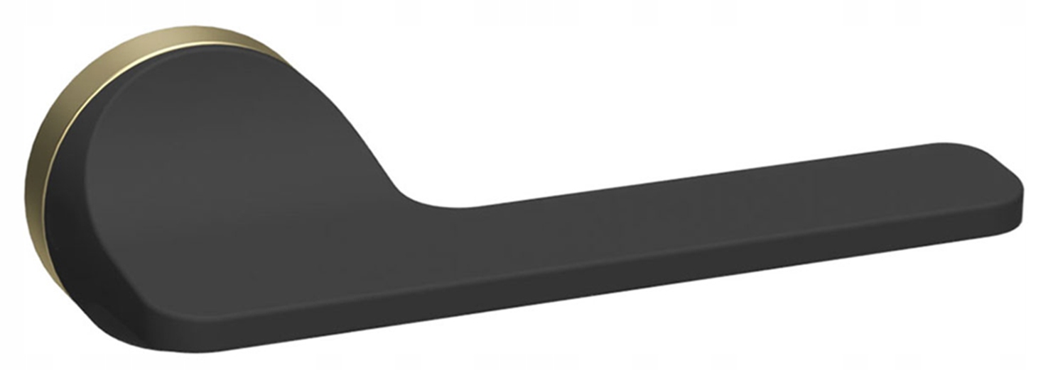Nomet Luxury Line kľučka Kore Duo Premium čierna zlatá matná rozeta
