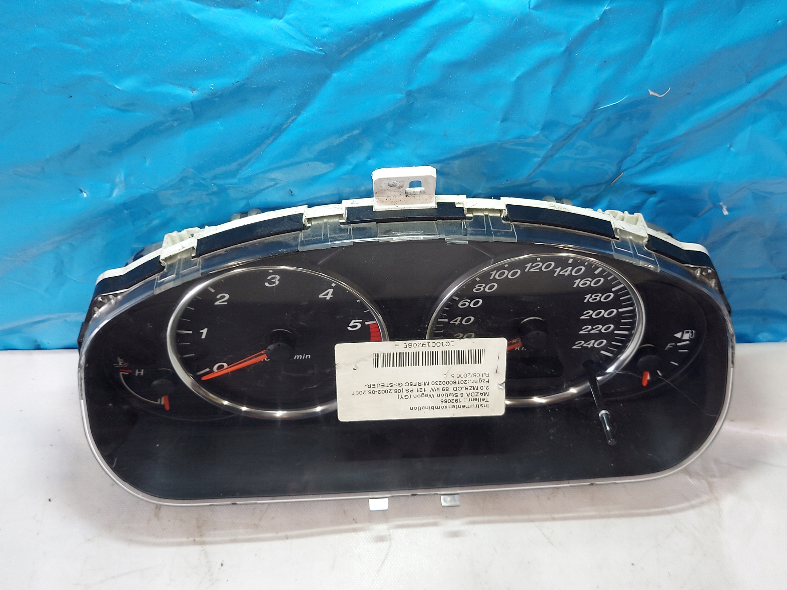 dials clock MAZDA 6 2.0 CD 5GGK3E