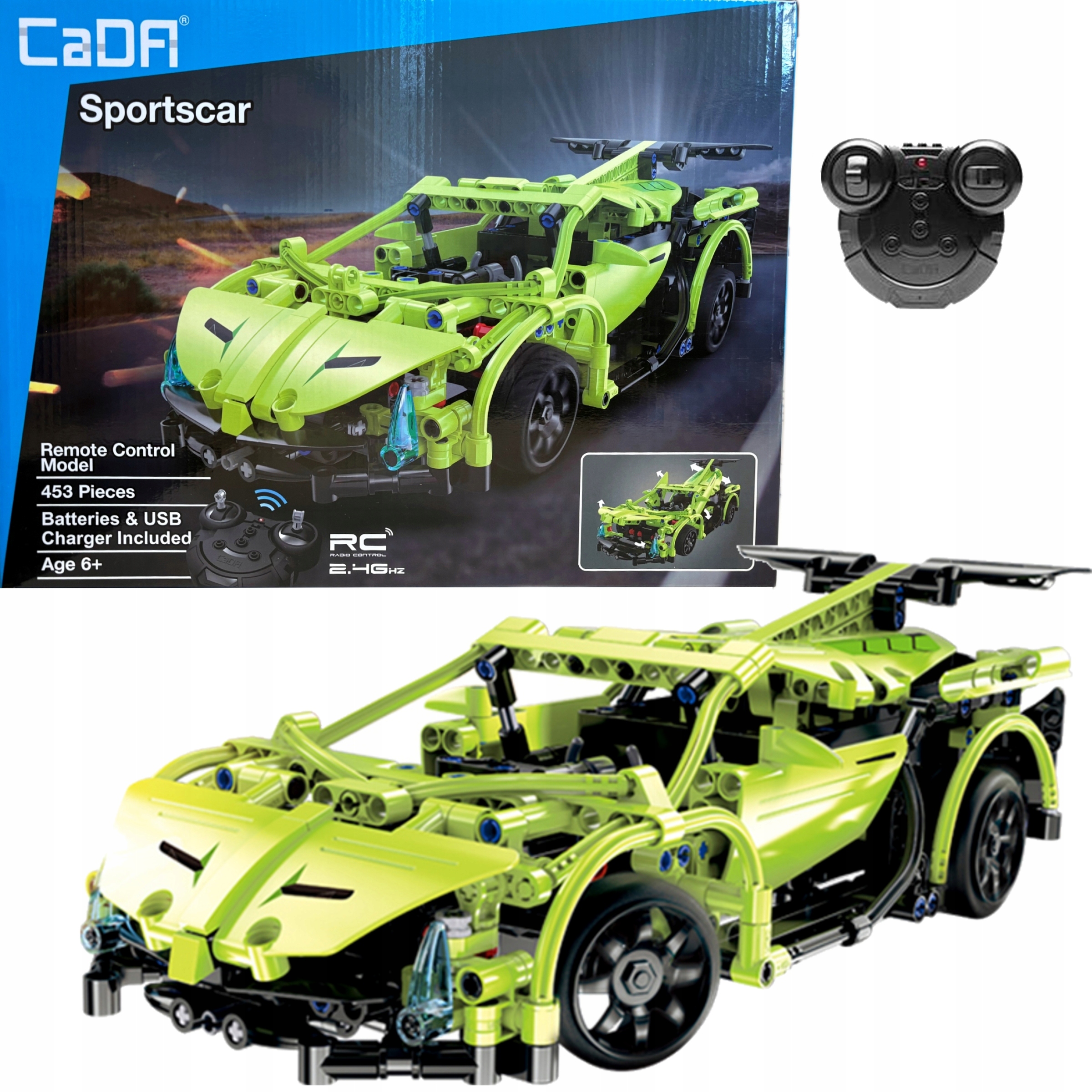 Zestaw Technic 453 El. Zdalnie Sterowany Samochód Rc Auto