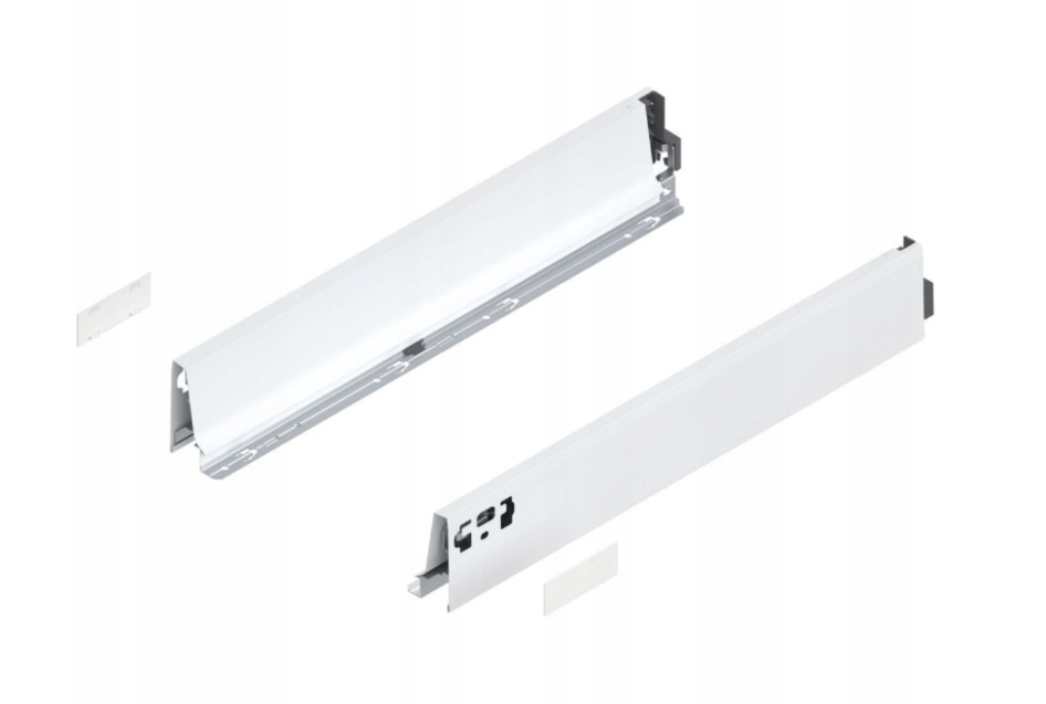 

Boki Blum Tandembox Antaro L=450 , Białe L+p