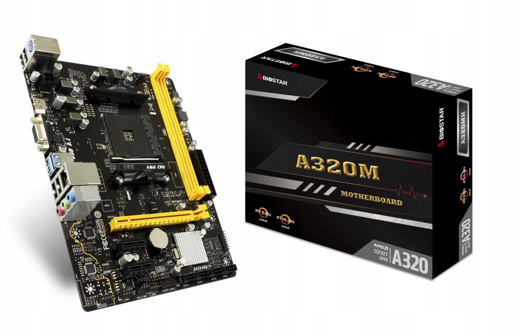 

Płyta Główna Biostar A320 Hdmi 4K Usb 3.2 DDR4 AM4