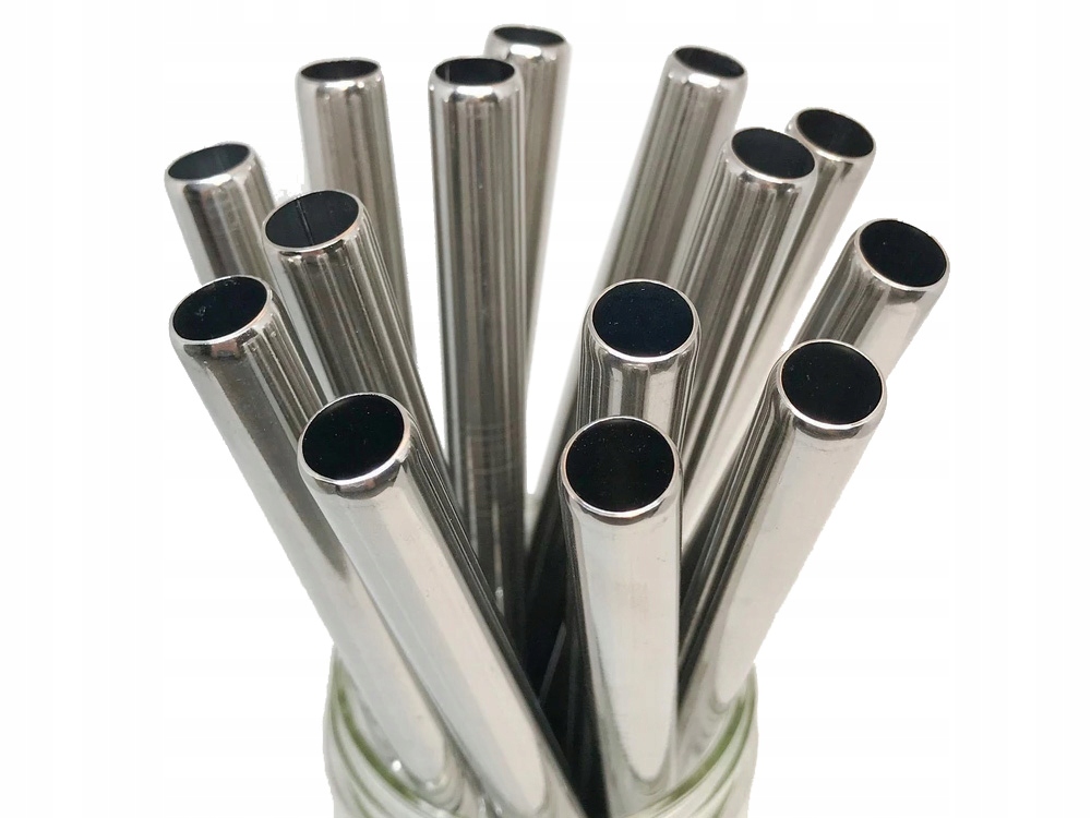 SŁOMKI RURKI WIELORAZOWE METALOWE EKO x10 CZYŚCIK Liczba sztuk w zestawie 10 szt.
