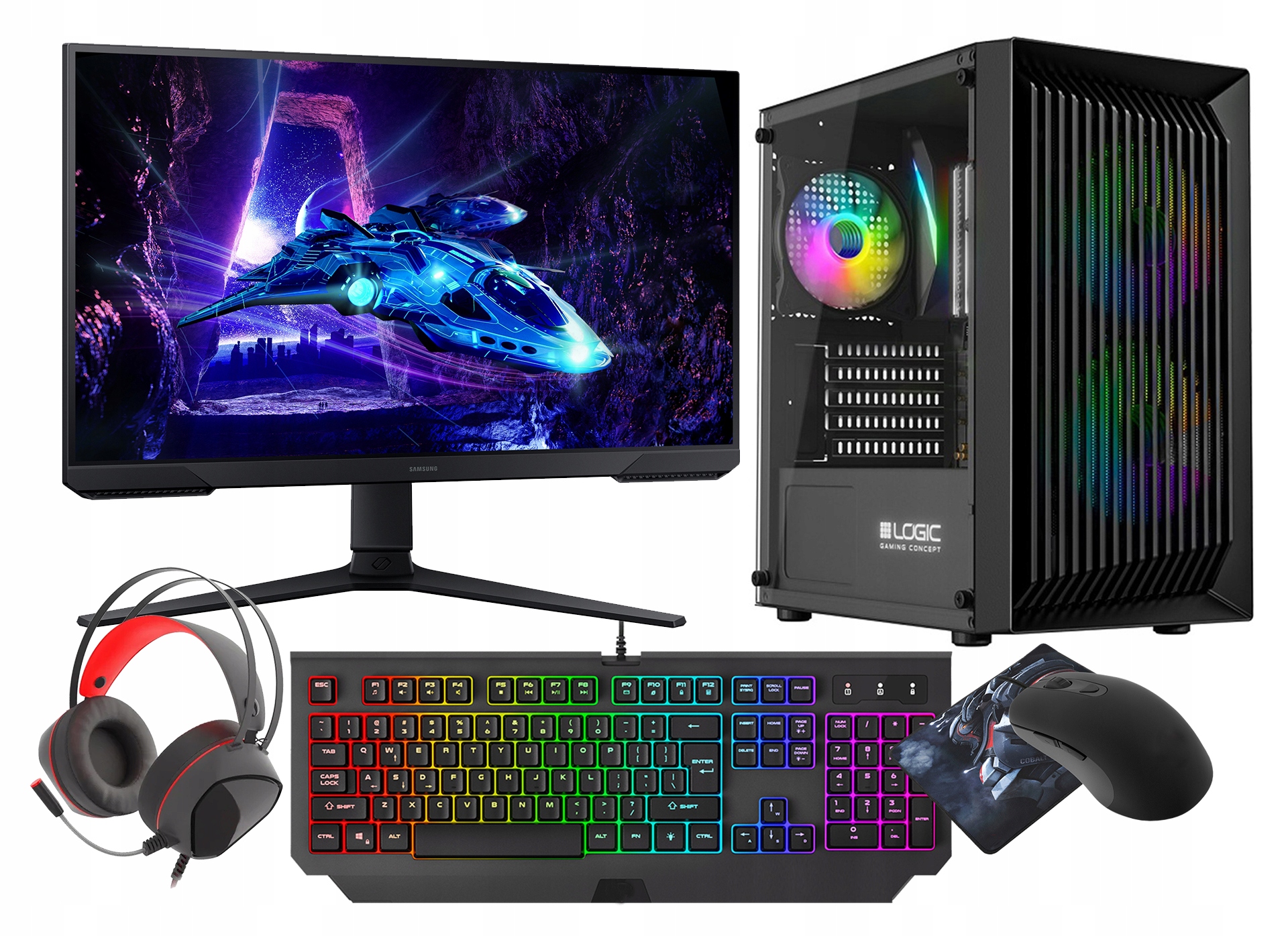 Vist Gaming Set R7 5700G 32GB Rx VEGA8 Ssd 1TB nVme Wifi Win11 24"