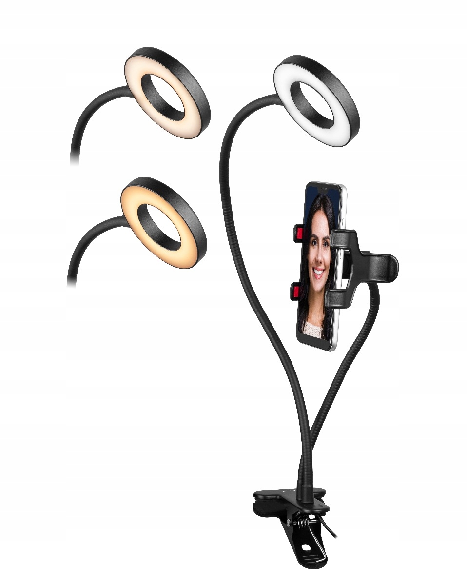 

Lampa Ring Mini 48 Led statyw uchwyt na telefon