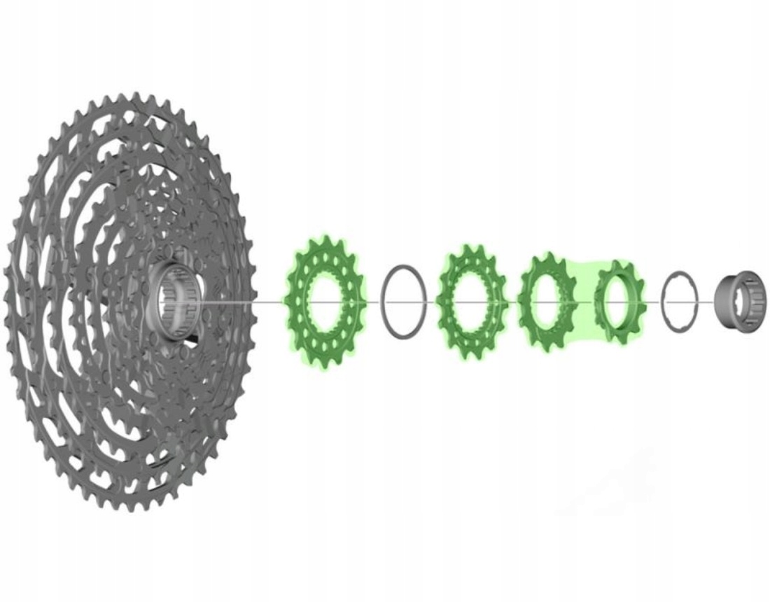 Shimano koronk1 kasety CS-M9100/M8100/M7100 10T i 12T 2 szt