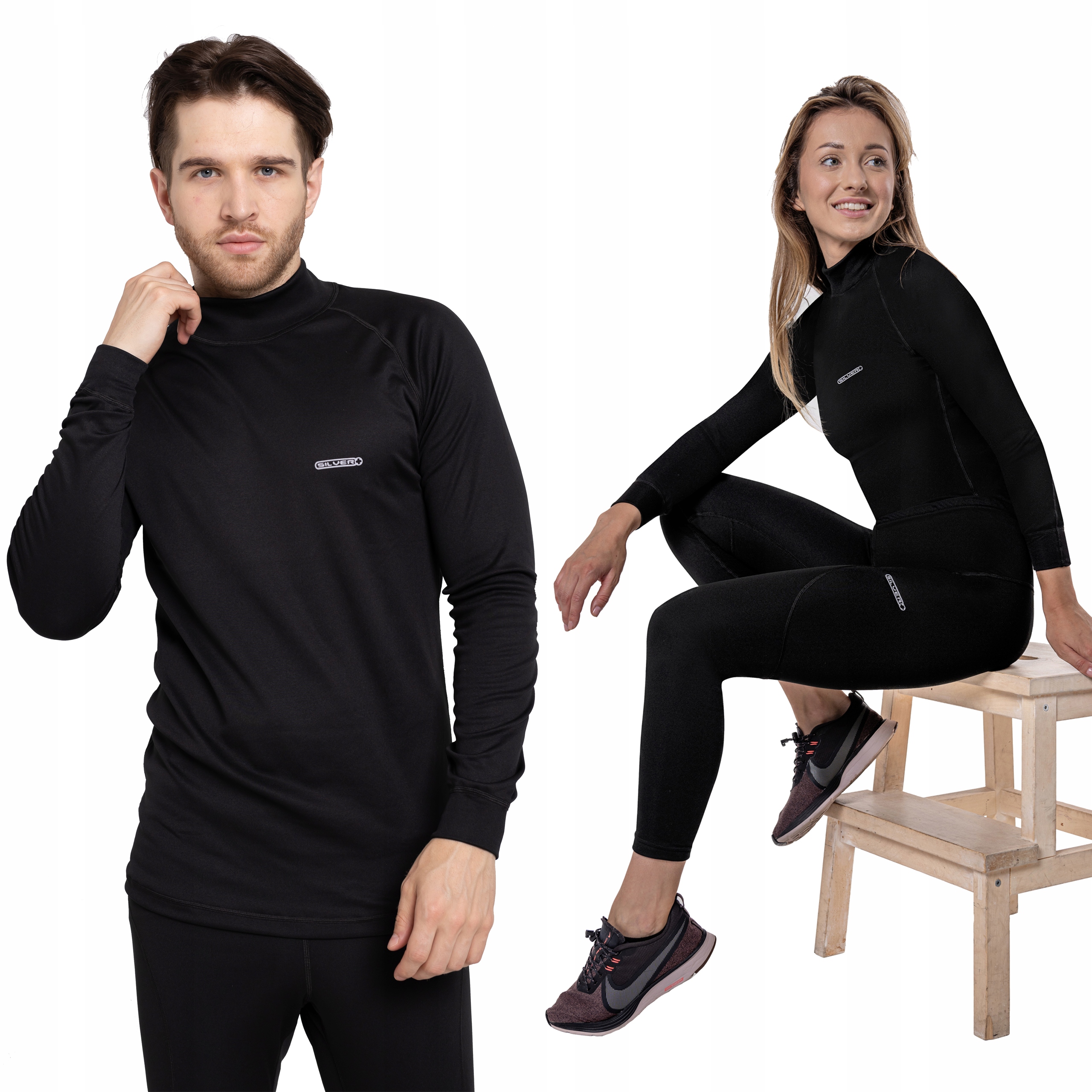 BIELIZNA TERMICZNA MĘSKA KOMPLET XXL CIEPŁA Z MESZKIEM NANOSREBRO SILVER+ Kolekcja Zestaw termoaktywny Odzież Termiczna