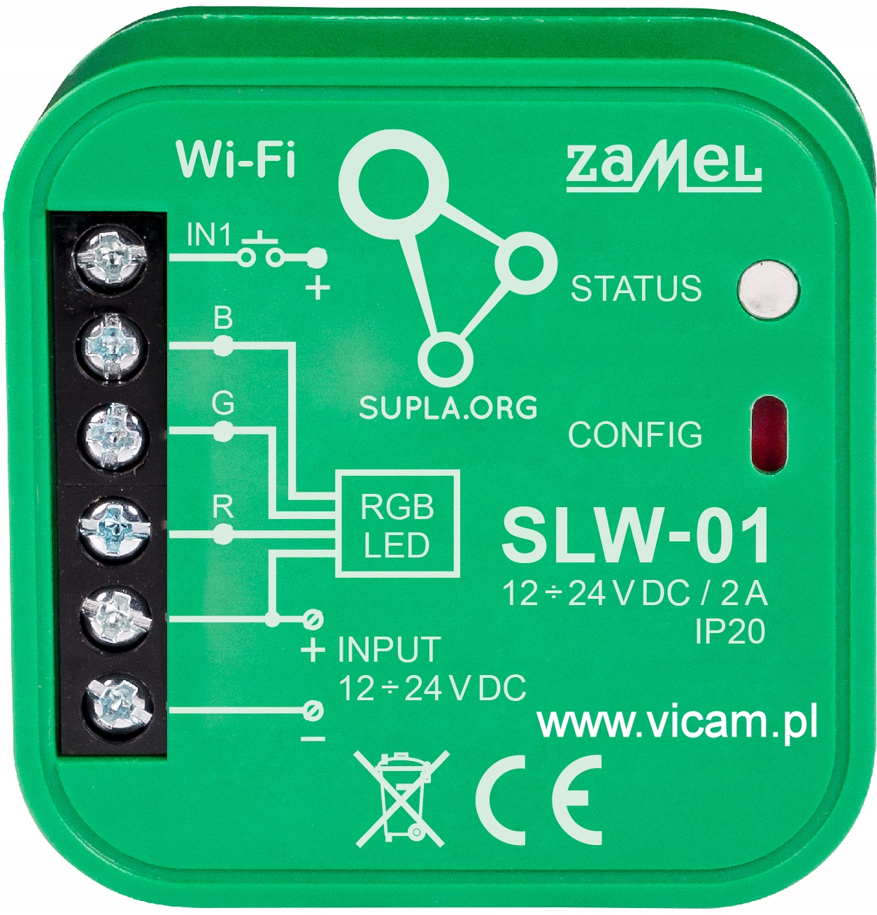 

Sterownik taśm Led Rgb Zamel Supla SLW-01 WiFi