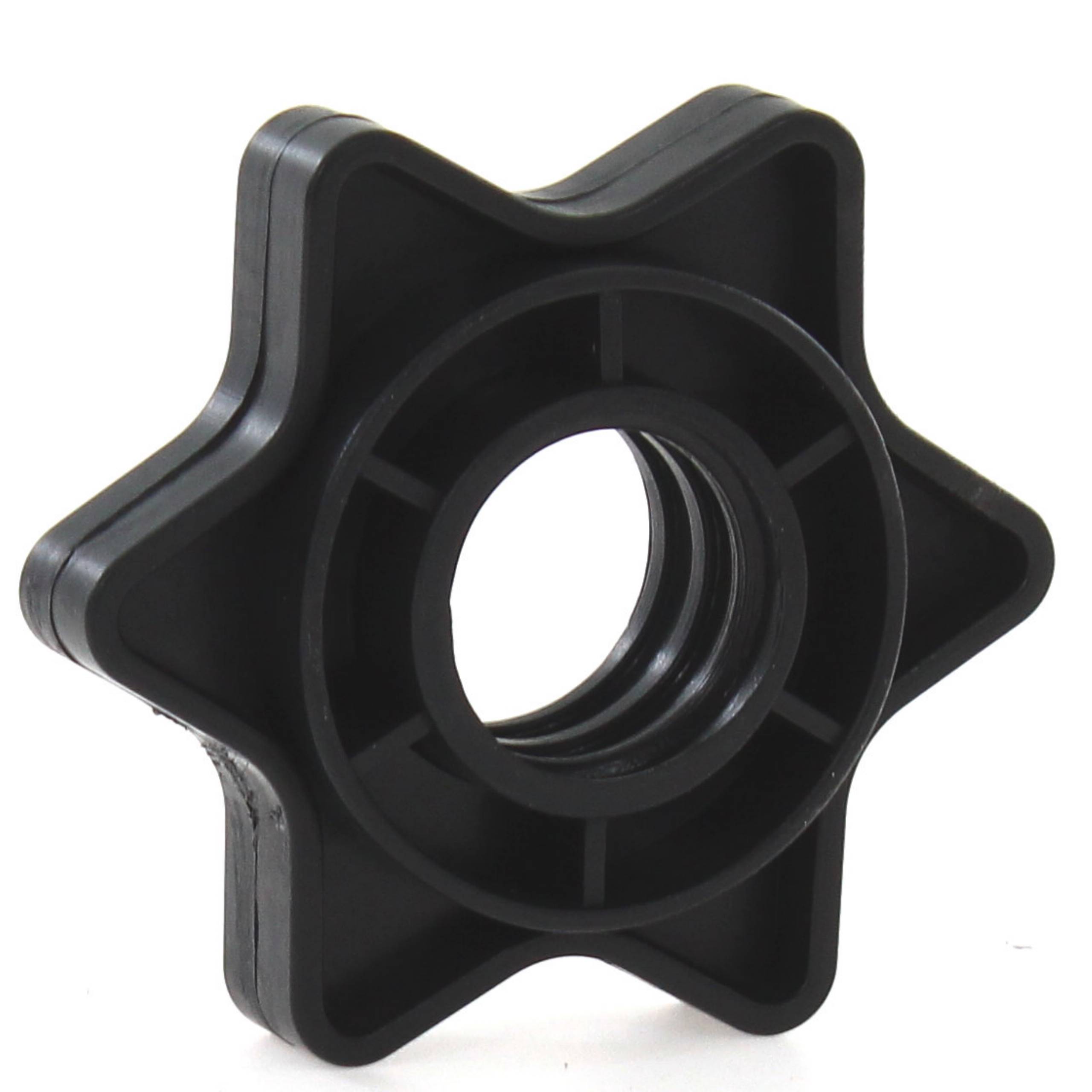 ZACISKI NA GRYF 25MM ŚRUBOWY TWORZYWO GWIAZDOWE CZARNE GWINTOWANE NAKRĘTKI Kod producenta H0121