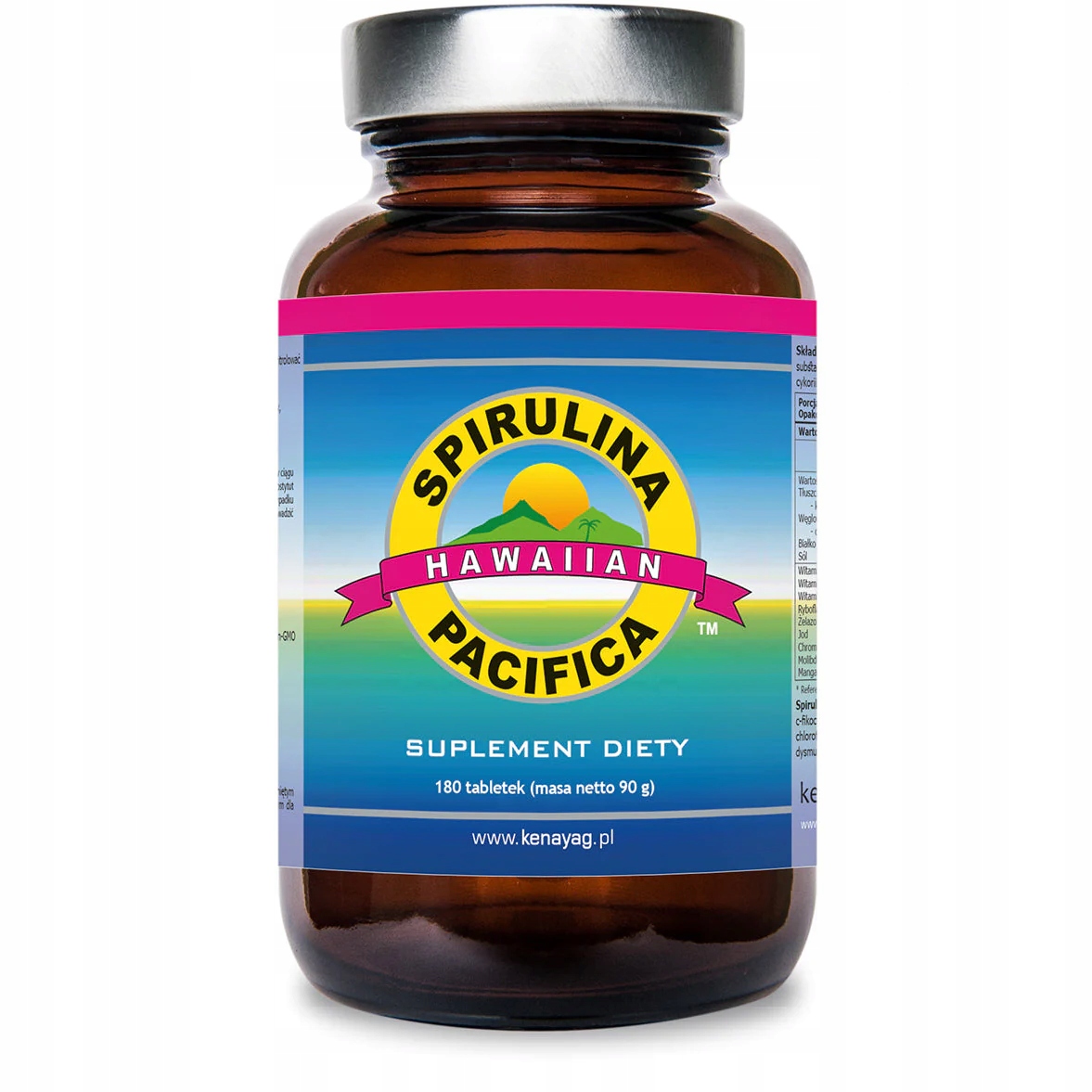 

Kenay Hawaiian Spirulina Pacifica Hawajska 180tab