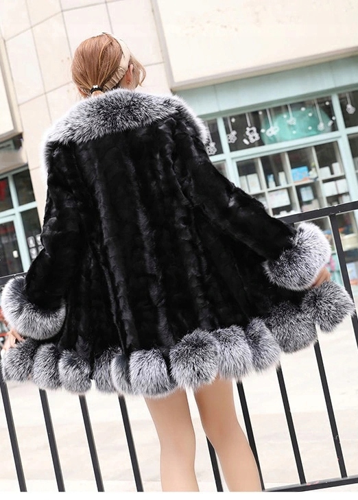FUTRO NATURALNE NORKI OBSZYTE LISEM ROZKLOSZOWANE PIĘKNY MODEL KOLORY NEW Kolor inny kolor