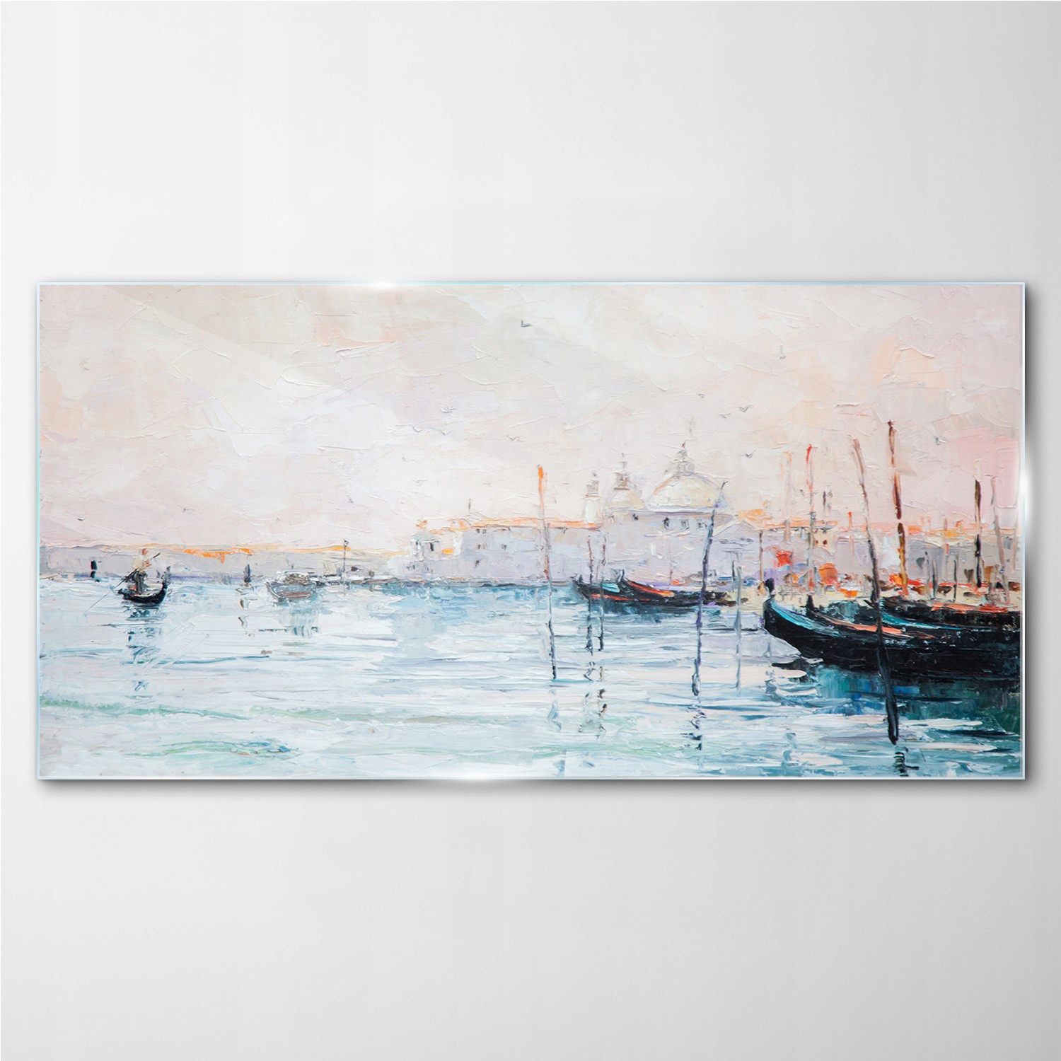 

Szklany obraz Morze port port łodzie 100x50 cm