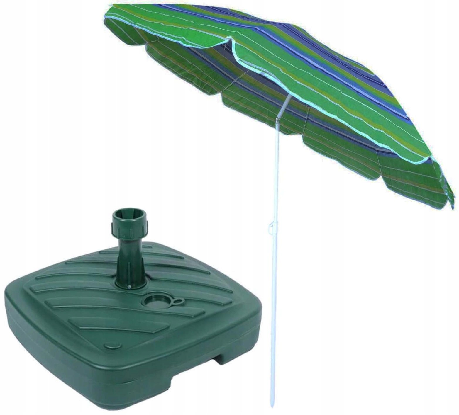 Duży Plażowy Parasol Ogrodowy 180 cm Podstawa