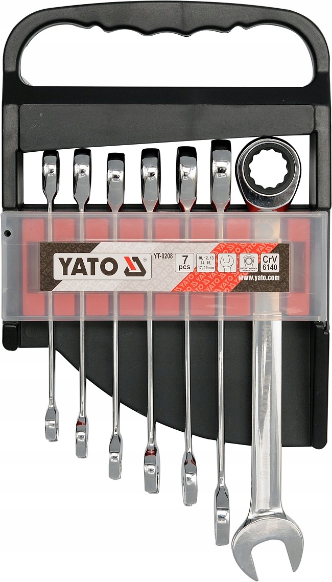 

Yato Klucze Płasko-oczkowe Grzechotka 7cz YT-0208