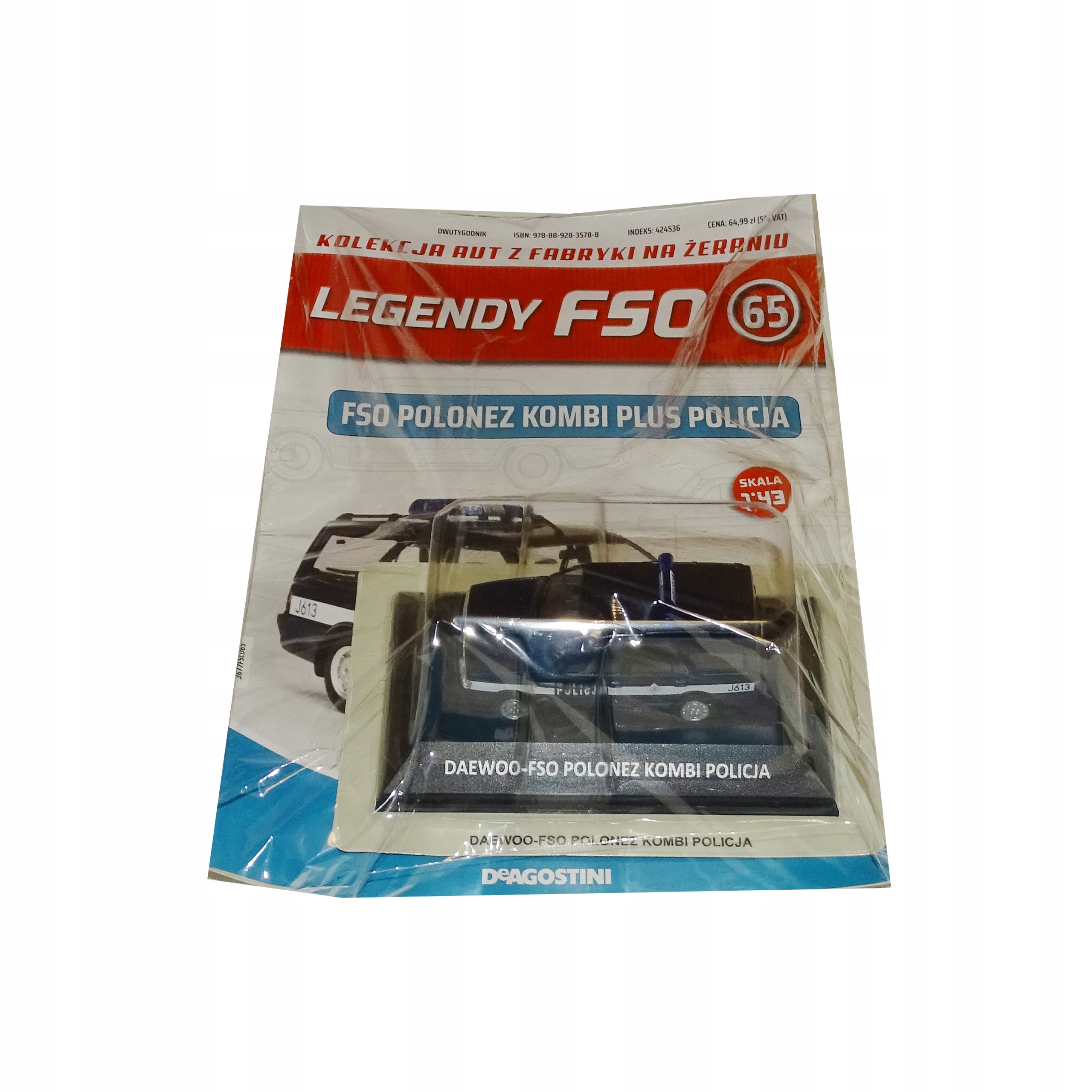 Kolekcja Legendy FSO nr 65 model DAEWOO FSO POLONEZ KOMBI PLUS POLICJA
