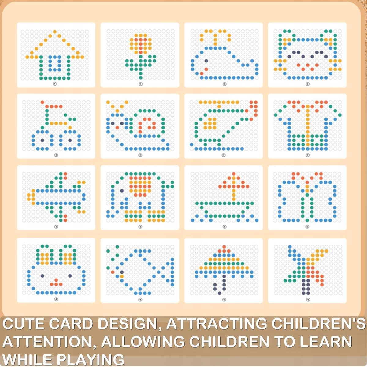 TABLICA MAGNETYCZNA DLA DZIECI MONTESSORI MAGPAD KRÓLIK KLOCKI MAGPAD Materiał plastik