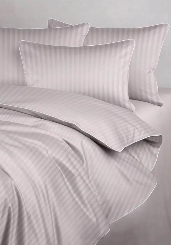 Obliečky damašek silver rose s bielym lemom 220x200 Maro Home